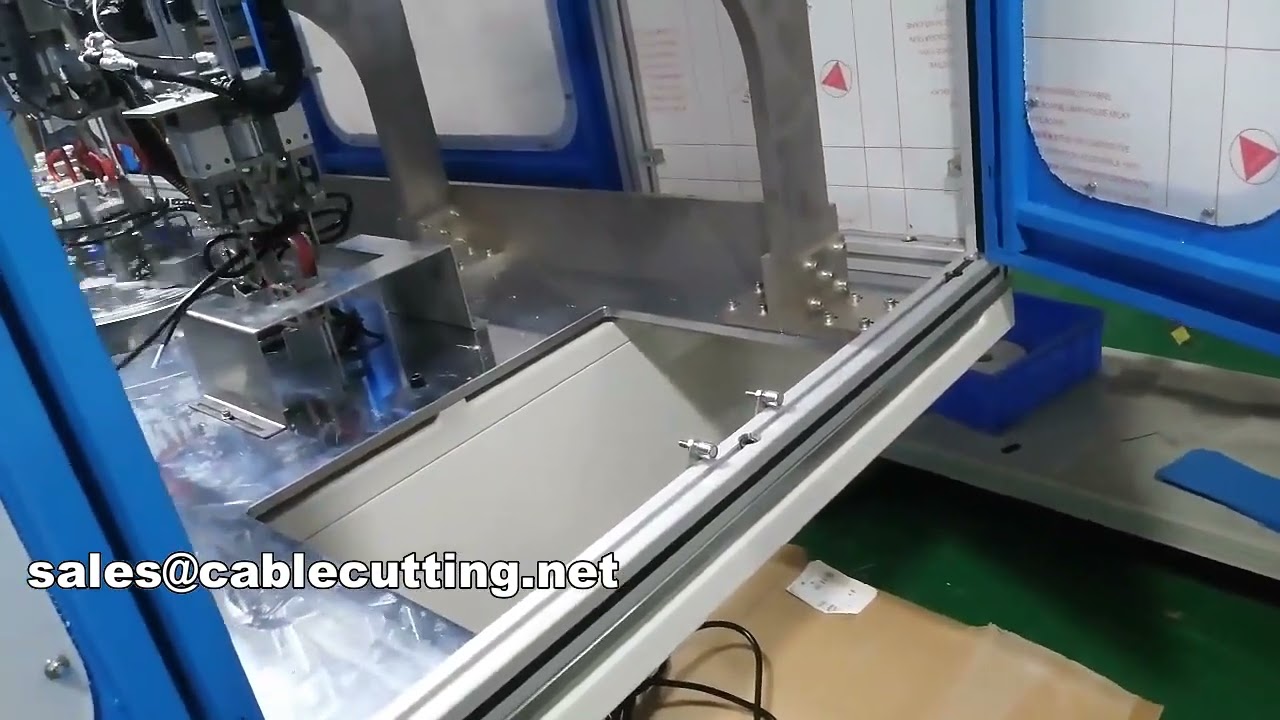 Volledig automatische machine voor snijden, strippen, wikkelen en binden van stroomkabels | WPM-CRT-03M