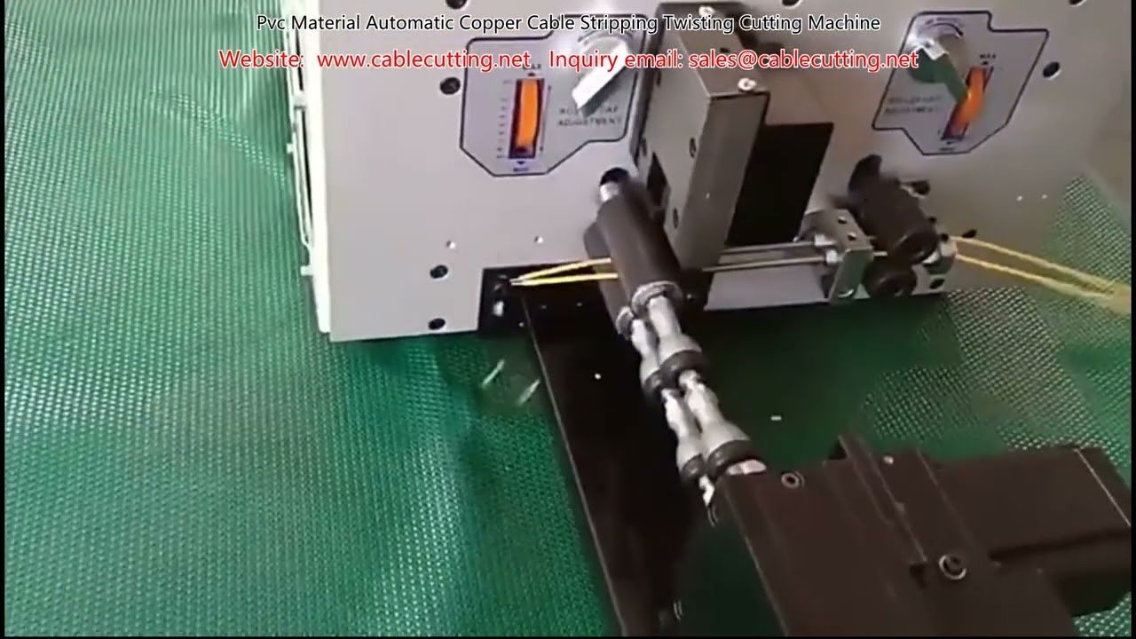 Automatische machine voor strippen, twisten en snijden van PVC-koperkabels