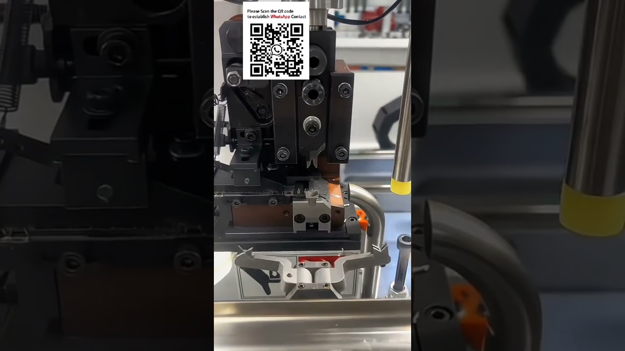 Automatische machine voor draadstrippen, vertinnen en behuizingsinsteek met variabele lengte