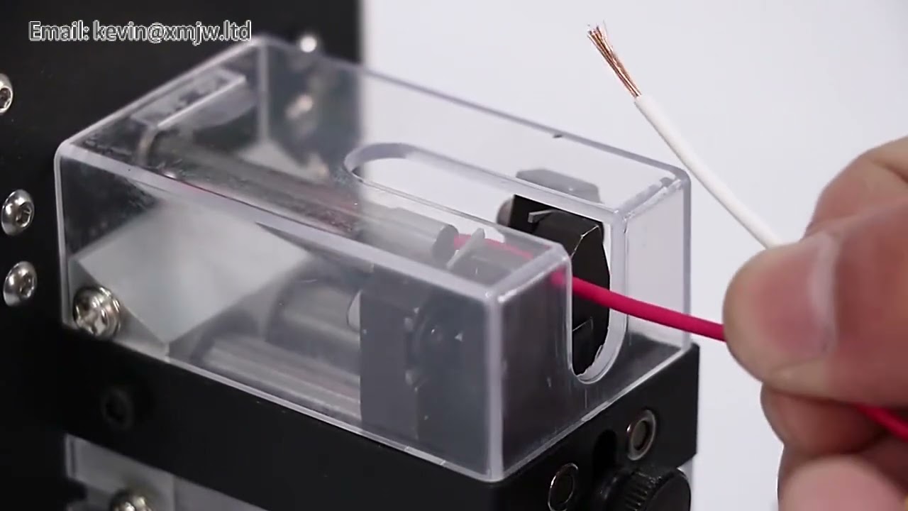 Elektrische inductie draadkern stripmachine voor 0.03-4.0mm vierkante draad - automatische klemmenstripper