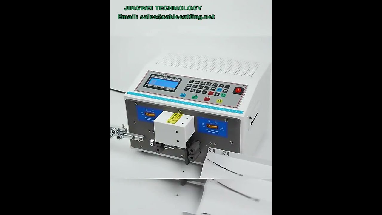 Automatische elektrische draadstripmachine voor computerkabels - precisie snijden en strippen