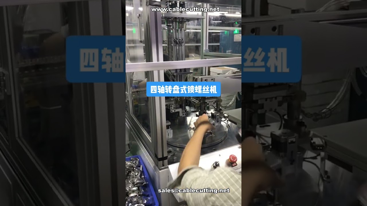 4-assige roterende automatische schroefmachine voor 10-60mm schroeven | Motorassemblage