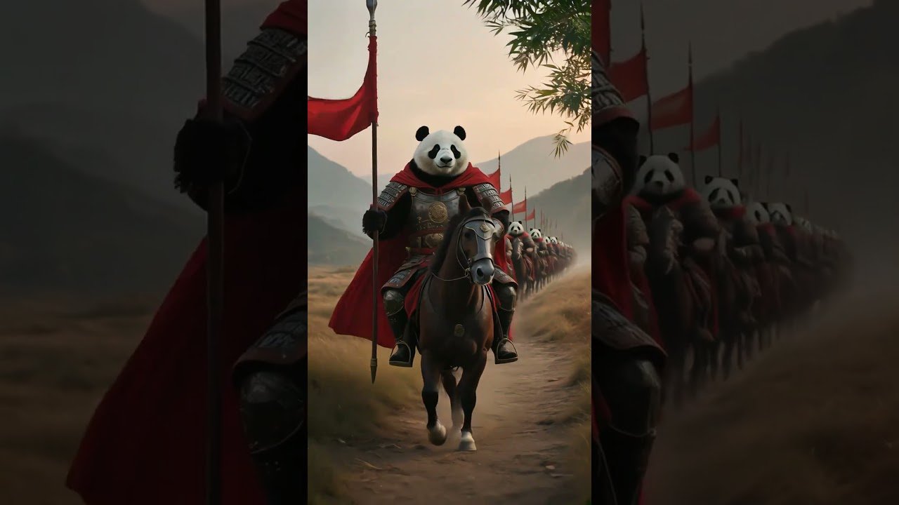 Gewapende reuzenpanda's: Mythische krijgers uit het oude China