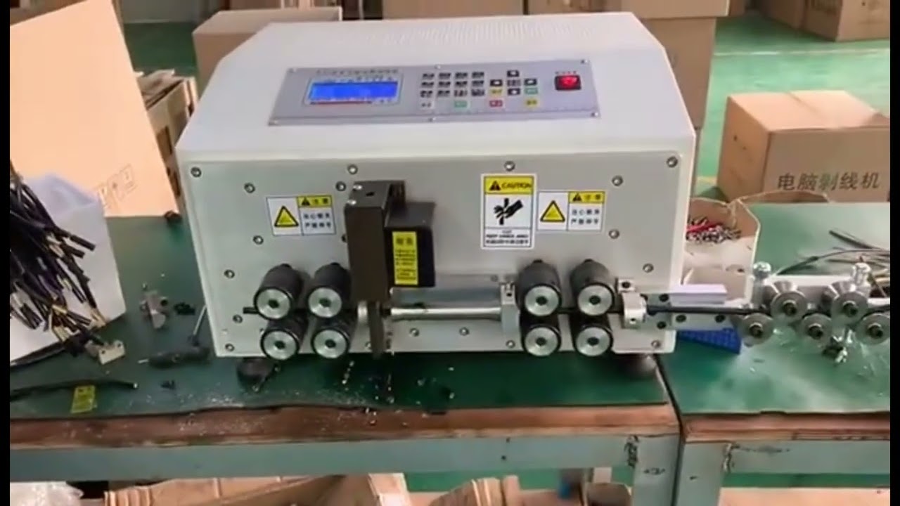 Automatische 35mm² draadstript- en snijmachine voor computerkabels | Precisie en snelheid