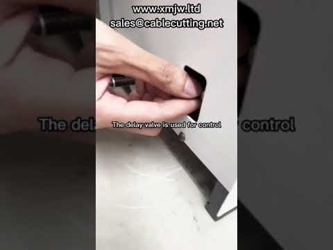Operatievideo pneumatische draadstripmachine met niet-verstelbaar mes | Precieze automatisering