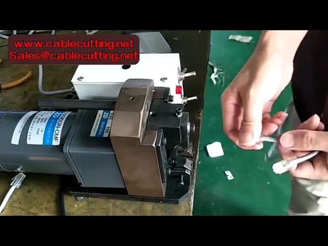 Automatische 8P8C netwerkkabel crimpmachine – RJ45 RJ11 CAT6 kabel connector persmachine
